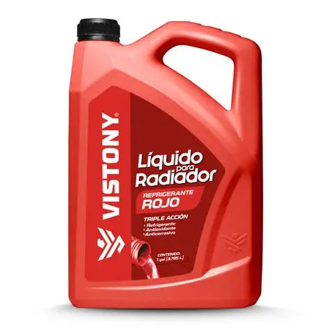 COOLAN VISTONY LIQUIDO PARA RADIADOR ECONOMICO COLOR ROJO