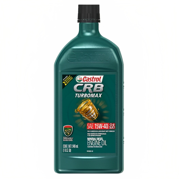 CASTROL® 15W-40 CRB TURBOMAX (DIESEL) ACEITE DE MOTOR CON PROTECCION DURASHIELD - APLICACION PARA HEAVY DUTY VEHÍCULOS COMERCIALES Y FURGONETA - 1 QT