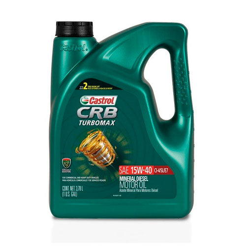 CASTROL 15W-40 (GARRAFA) CRB TURBOMAX (DIESEL) ACEITE DE MOTOR CON PROTECCION DURASHIELD - 5 QT