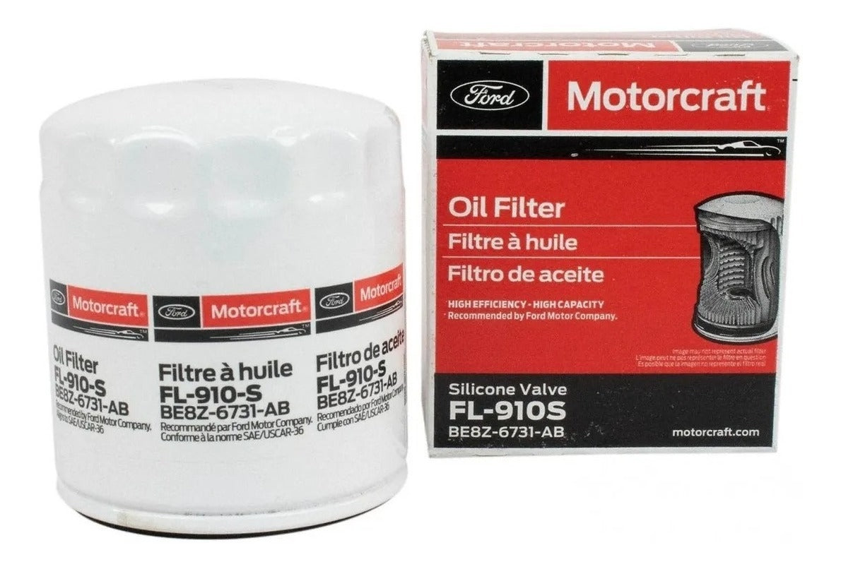 *09* FILTRO DE ACEITE MOTORCRAFT FL-910S (FORD ORIGINAL)