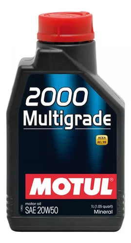 MOTUL 2000 MGR SAE 20W 50 MULTIGRADE MINERAL 1 LTS
