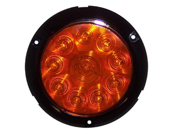 *K3* STOP LED AMBAR REDONDO 12-24V KTC (UNIDAD) COMPLETO
