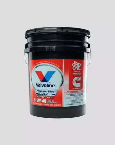 CUBETA VALVOLINE 15W-40 PREMIUN BLUE (7800 PLUS ) ACEITE PARA MOTORES DIESEL DE SERVICIO PESADO