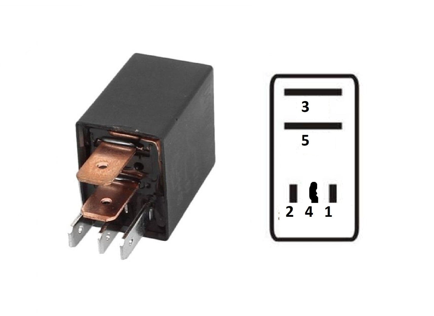 *S8-02* RELAY 5PINES 24V 5/10A (1462) FLOSSER MICRO RELAY DE CAMBIO 24V