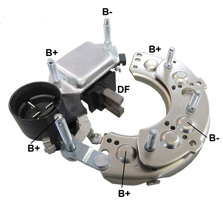 *E6-10* REGULADOR + PLACA DE DIODO ISUZU NPR 3.9L 12V RV-9008 GAUSS