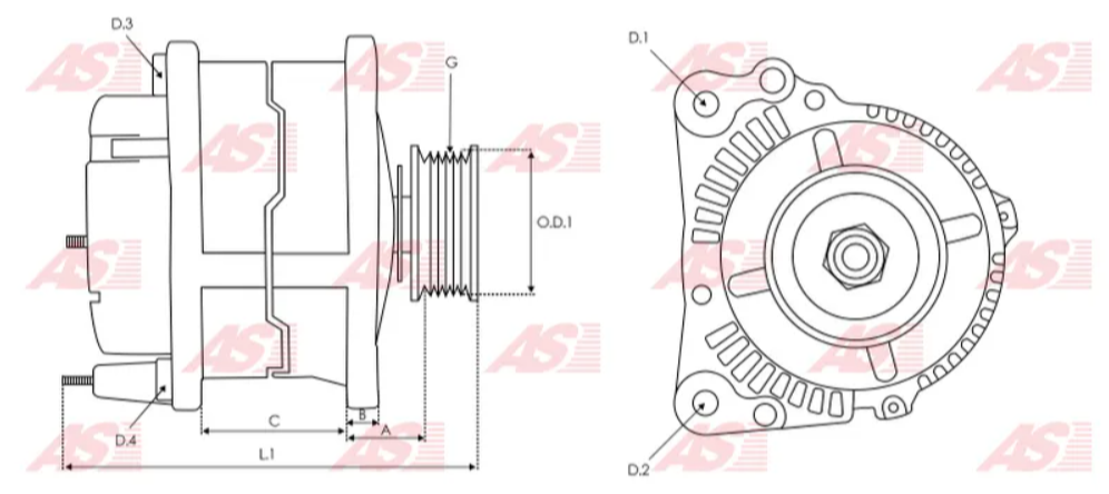 *C7* ALTERNADOR TOYOTA L 2.8 22070N WAI