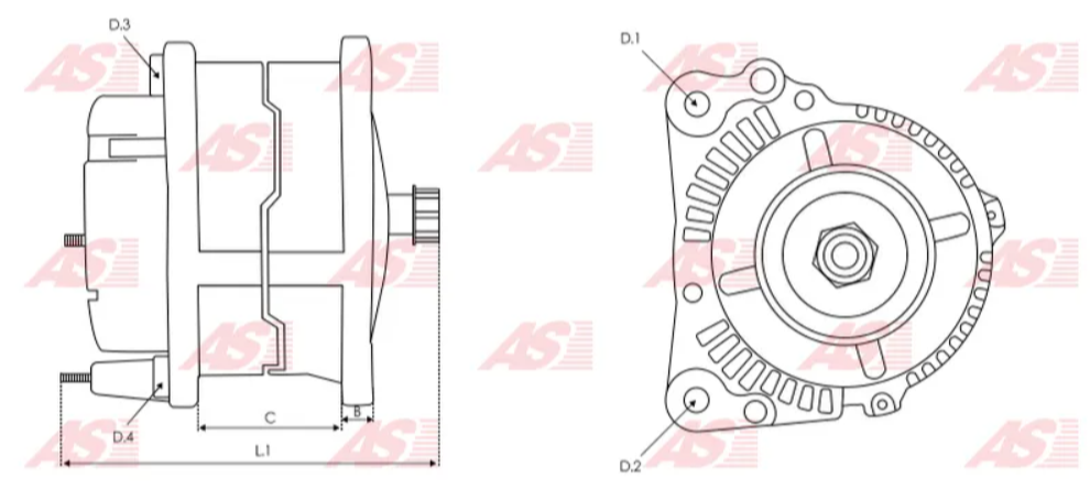 *E7* ALTERNADOR 21SI 7644N 12V MACK (1986-1994) VOLVO (1989-1996). - 12V 145-160 AMP(H)