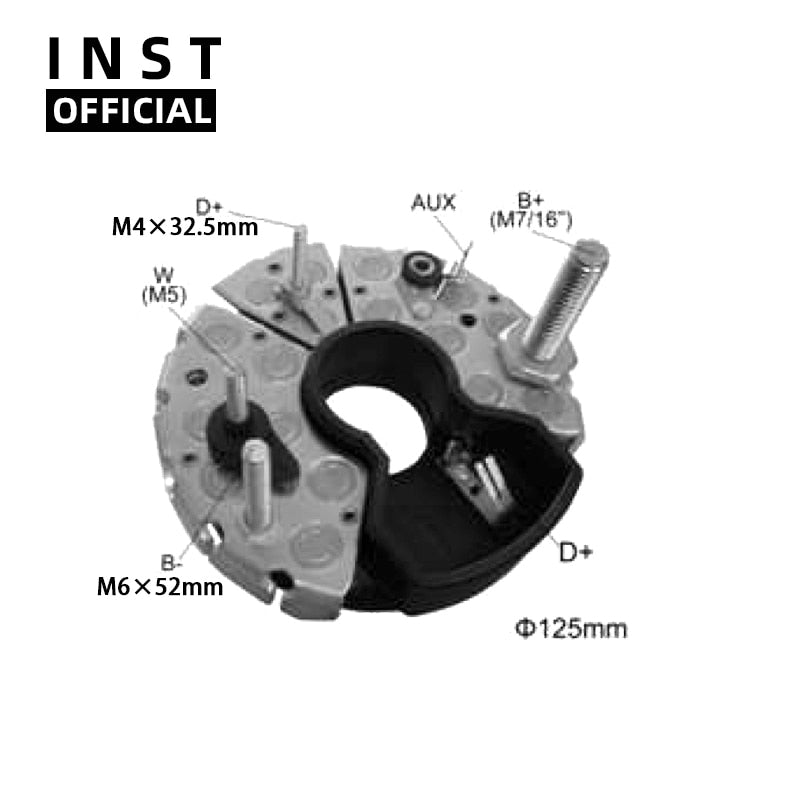 PUENTE RECTIFICADOR DE ALTERNADOR BR954 1127320954 136737 RB-67H 1964732C1 AMP1920 AMP1954 RB67H RB67HA