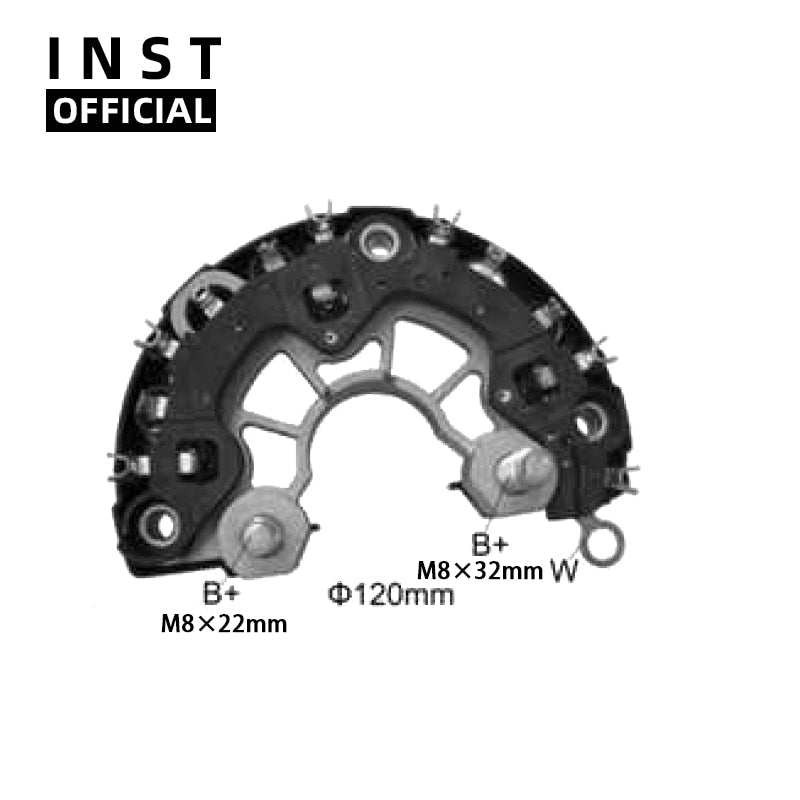 PUENTE RECTIFICADOR DE ALTERNADOR BR244 F00M123227 F00M123244 F00M123201 RB-116H 0124225010 0124315001 012431500