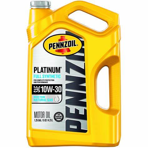 GARRAFA PENNZOIL PLATINUM FULL SYNTHETIC SAE 10W-30 - 5 QT