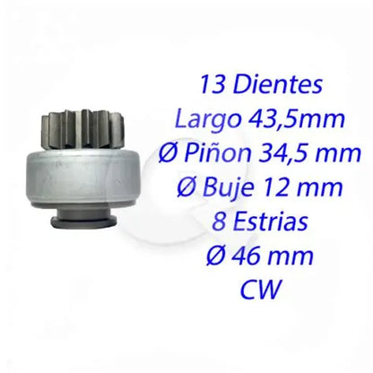 * B4-22* Bendix SD-2089-BR 13D M8-SPL ARRQ C/BOTON START HYU ELANTRA 2.OL 21. ZEN