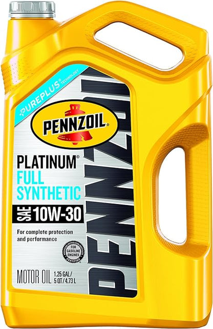 GARRAFA PENNZOIL PLATINUM FULL SYNTHETIC SAE 10W-30 - 5 QT