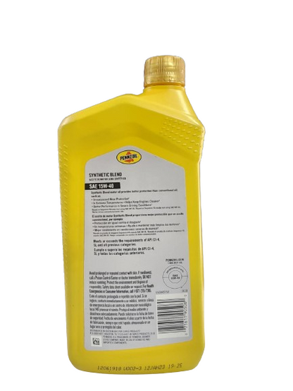 PENNZOIL SYNTHETIC BLEND SAE 15W-40 ACEITE DE MOTOR - 1 QT