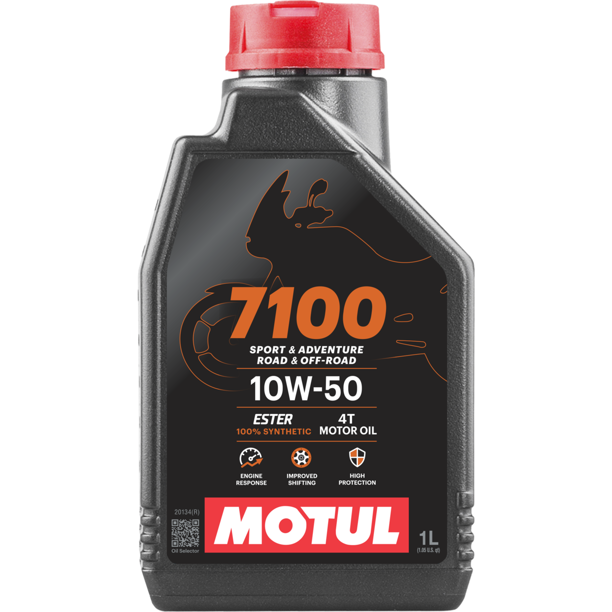 MOTUL 7100 10W50 4T 1LT SYNTHETIC ALTO CILINDRAJE