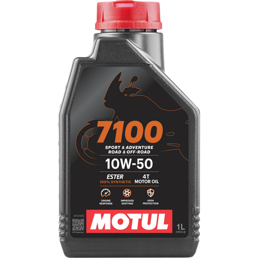 MOTUL 7100 10W50 4T 1LT SYNTHETIC ALTO CILINDRAJE