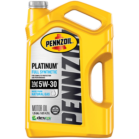 GARRAFA PENNZOIL PLATINUM FULL SYNTHETIC SAE 5W-30 - 5 QT