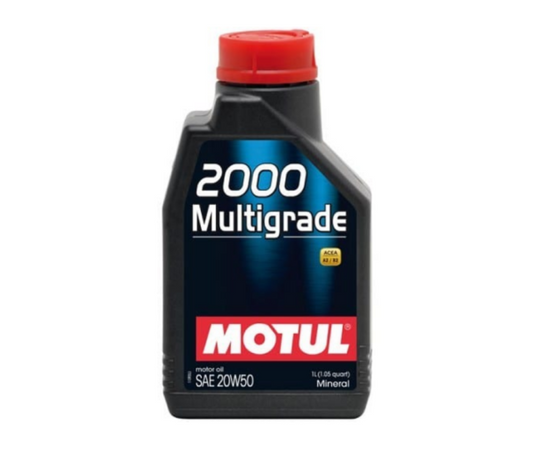 MOTUL 2000 MGR SAE 20W 50 MULTIGRADE MINERAL 1 LTS