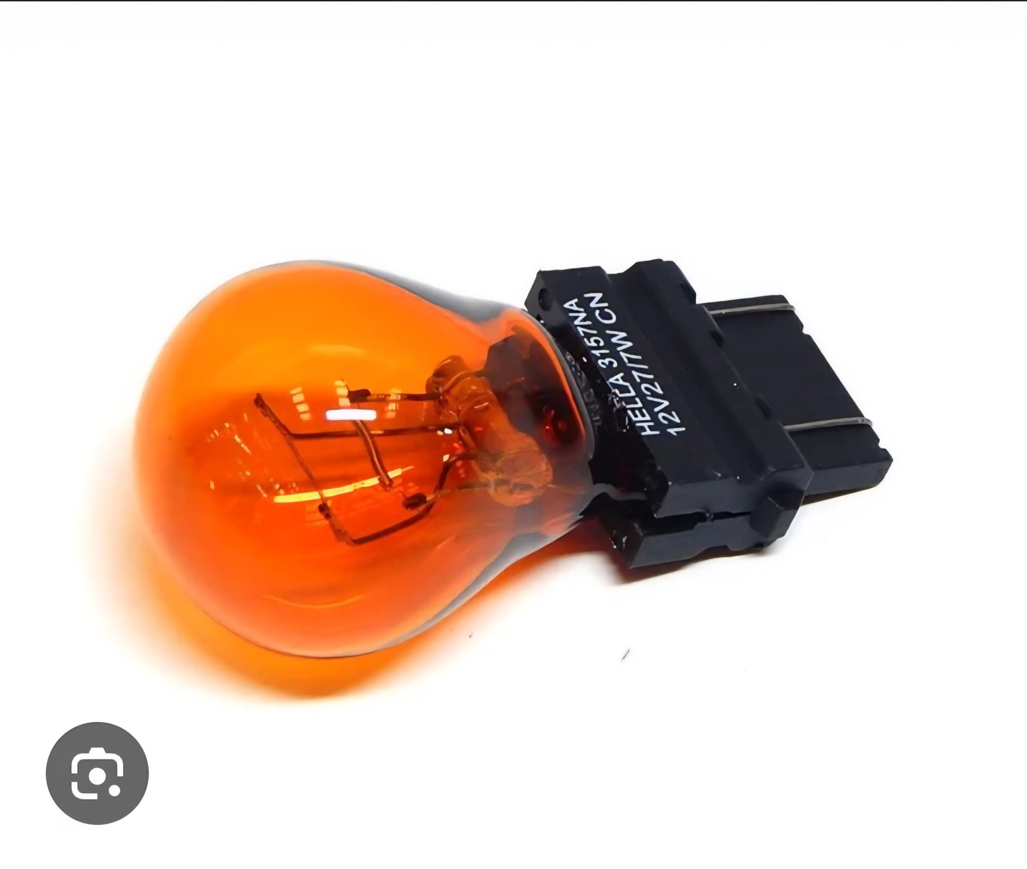 *S19* 3157 AMBAR BOMBILLO DE 2 CONTACTOS ACHITA-12V