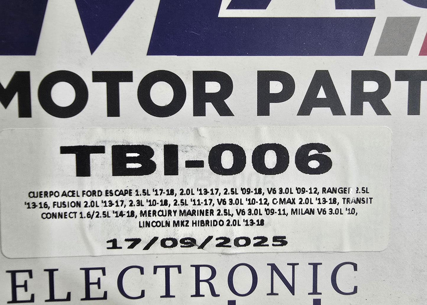 *L4*GARGANTA O CUERPO DE ACELERACION FORD ESCAPE 08 DS7Z-9E926-A
