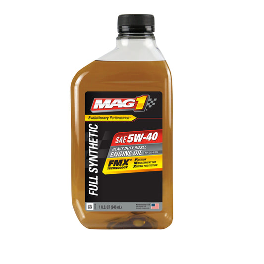 MAG1 5W-40 FULL SYNTHETIC HEAVY DUTY DIESEL ENGINE OIL (ACEITE PARA MOTORES DIESEL DE TRABAJO PESADO FULL SINTÉTICO) - 1QT