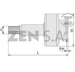 *E3* BENDIX ZEN 0887-BR OEM MITSUBISHI M191X67571; No. DIENTES: T 20, D.E PIÑÓN: G 14.7, LONG. 110; PARA CATERPILLAR, FORD PICK UP/VAN 7.3 D TURBO, MITSUBISHI 24V