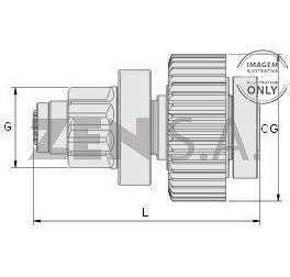 *E2* BENDIX ZEN UNIDAD DE ARRANQUE/SD-0954-BR NIPPODENSO; No. DIENTES: T 10, D.E PIÑÓN: G 37.8; LONG. 83; PARA TOYOTA HILUX 2.8