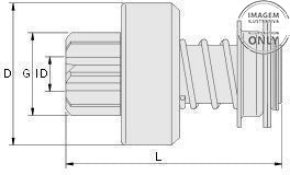 *D2* BENDIX ZEN SD-1048-BR MAHLE MSX734 / ISKRA 16901694; SPL-10, № DIENTES: T 10, DIÁ.E PIÑÓN: G 39.5, LONG. 77; UTILIZADO EN: CASE, HY-MAC, JCB, LANDINI, NEW HOLLAND, RENAULT M.A, MASSEY FERGUSON