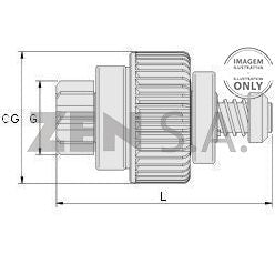 *F3* BÉNDIX ZEN  1858 PARA ARRANQUES; HITACHI S2403A; № DIENTES: T 9, DIÁ.E PIÑÓN: G 36, LONG. 100; UTILIZADO EN: ISUZU NKR 3.3D, NPR 3.3D