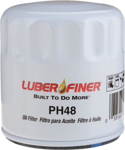 LUBERFINER®️ PH48 FILTRO DE ACEITE DE MOTOR - BUICK, CADILLAC, CHEVROLET, GMC (2007-20), CHRYSLER, DODGE, JEEP (2007-20) (AC PF48; GM 89017524)