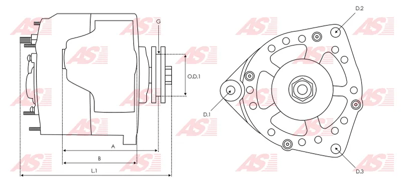 *C7* ALTERNADOR 12161N 12V/65AMP COMPATIBLE: CASE/CAT/JOHN DEERE 84-2008 HARFON