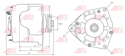 *C7* ALTERNADOR 12161N 12V/65AMP COMPATIBLE: CASE/CAT/JOHN DEERE 84-2008 HARFON