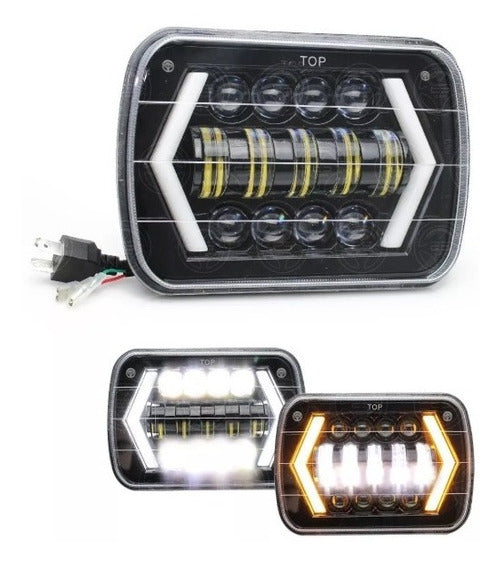 *J6* FOCO LED CUADRADO 6054 - PAR JR-28-50W