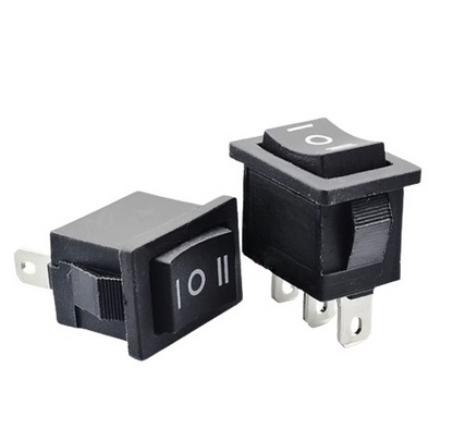 *S18-12* SWITCH ON/OFF/ON CUADRADO DE 3 POSICIONES Y 3 PATILLAS - (NEGRO)