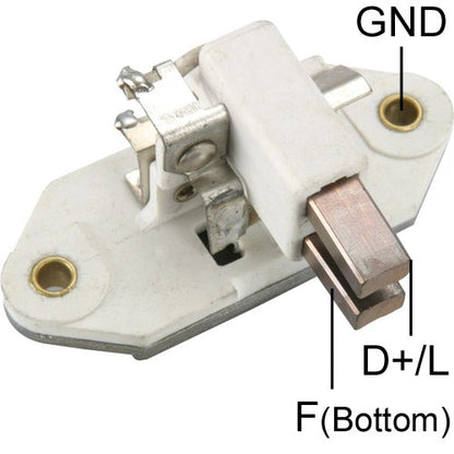 VRB217H / 7076 12V FORD DIESEL 2.5L, CHEVROLET BLAZER S10 DIESEL, FORD RANGER DIESEL 2.5 (REGITAR) REGULADOR DE VOLTAJE PARA MOTOR-ALTERNADOR: