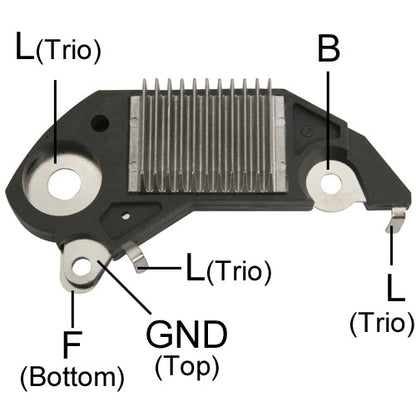 *S6* DE701-C 12V ISUZU RODEO (TRANSPO) REGULADOR DE VOLTAJE PARA MOTOR-ALTERNADOR: DELCO SERIES CS130D IR / IF