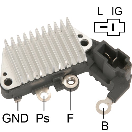 IN254-2196 12V TOYOTA / LCV , JOHN DEERE TRACTOR (TRANSPO) REGULADOR DE VOLTAJE PARA ALTERNADORES: DENSO IR / IF