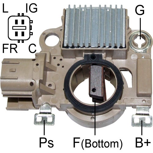 GA837 14V HONDA CIVIC 1.7L 2001-05, CRV 2.4L (GAUSS) REGULADOR DE VOLTAJE PARA MOTOR-ALTERNADOR: MITSUBISHI IR / IF