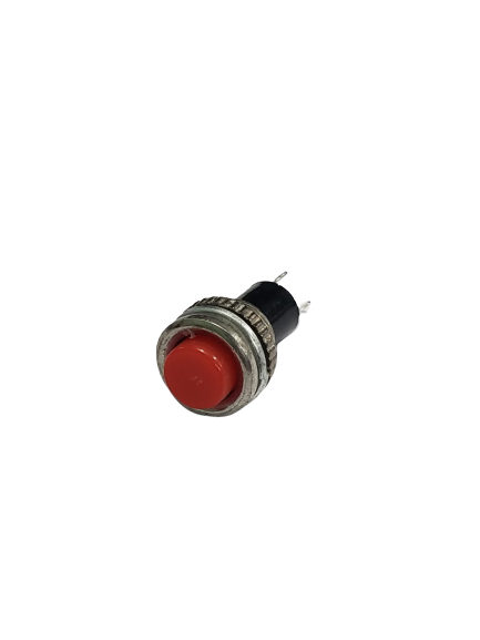 *S18* Fastronix - Interruptor de botón resistente para coche, color rojo, individual, Rojo