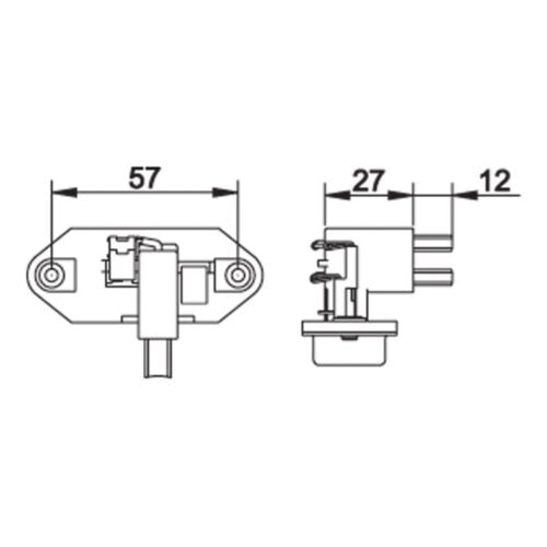 VRB217H / 7076 12V FORD DIESEL 2.5L, CHEVROLET BLAZER S10 DIESEL, FORD RANGER DIESEL 2.5 (REGITAR) REGULADOR DE VOLTAJE PARA MOTOR-ALTERNADOR: