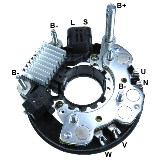 *C6* RV-9003 (GAUSS) REGULADOR + PLACA DE DIODO 12V PARA ISUZU DMAX 2.5L 4JA1-L DIESEL 02-12