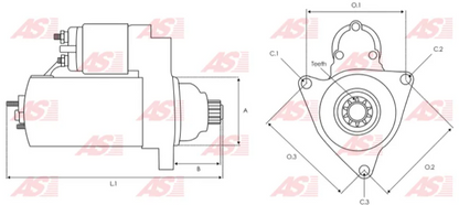 KONIGMANN STR-0325 OEM: S6004 / UD11123S; REEMPLAZO PARA: DENSO; ARRANQUE TIPO HITACHI 12V/2.0KW, 9-DIENTES; COMPATIBLE CON: ISUZU KB 4JB1