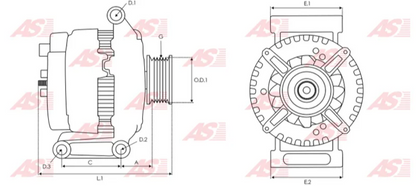 KONIGMANN  8403N OEM: 23770; REEMPLAZO PARA: FORD; ALTERNADOR TIPO FORD 12V/130AMP, POLEA R6; COMPATIBLE CON: FORD ESCAPE/MAZDA TRIBUTE 3.0L V6 05-07...