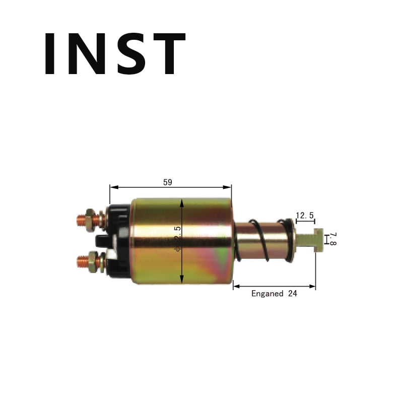 66-8108 SELENOIDE O SOLENOIDE DE INTERRUPTOR ELECTROMAGNÉTICO 12V