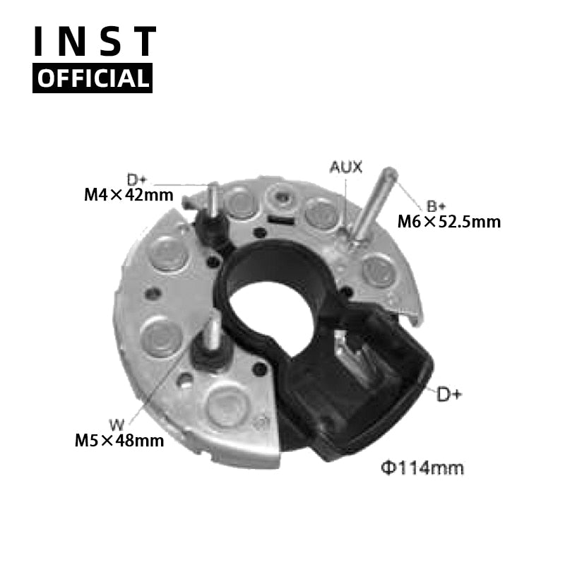 PUENTE RECTIFICADOR DE ALTERNADOR BR314 1127011095 1127 011096 1127011097 1127011103 RB-07H 31-9140 131468‎