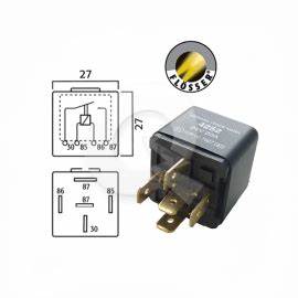 *S11*  RELAY 5 PINES 4252 FLOSSER RELAY 24V 20A -