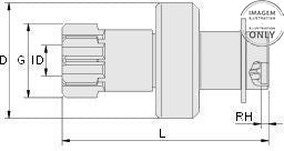 *D3* BÉNDIX WAI GLOBAL 54-8103 PARA: HITACHI DD, PMDD STARTERS/ARRANQUE; SPL-10, № DIENTES: T 8, DIÁ.E PIÑÓN: G 28, LONG. 82; UTILIZADO EN: NISSAN (1982-1994) ** SUBARU (1987-1995)